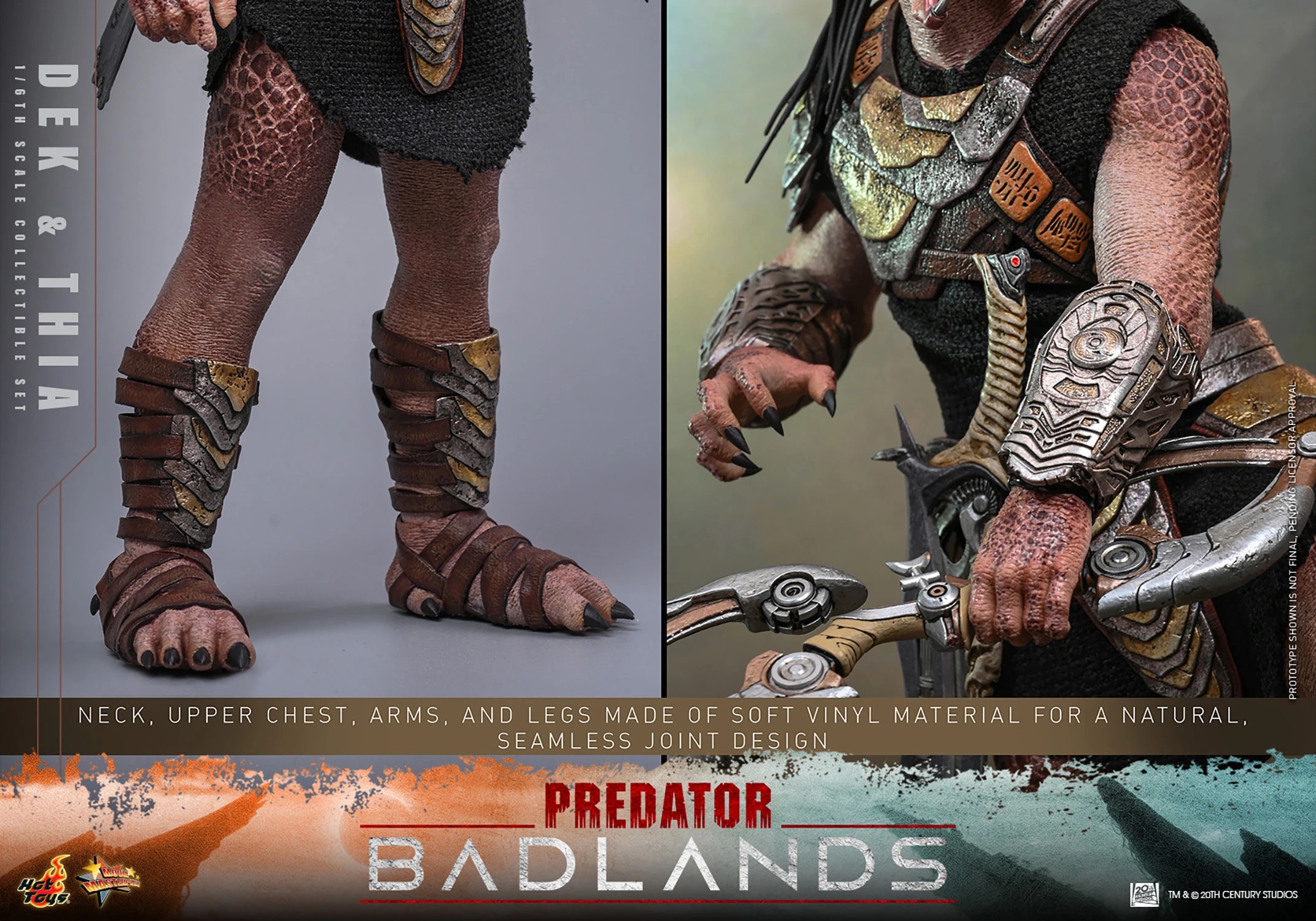 Dek et Thia Collectible Set par Hot Toys - figurines 1/6 Predator : Badlands de 31 cm - Reference MMS850