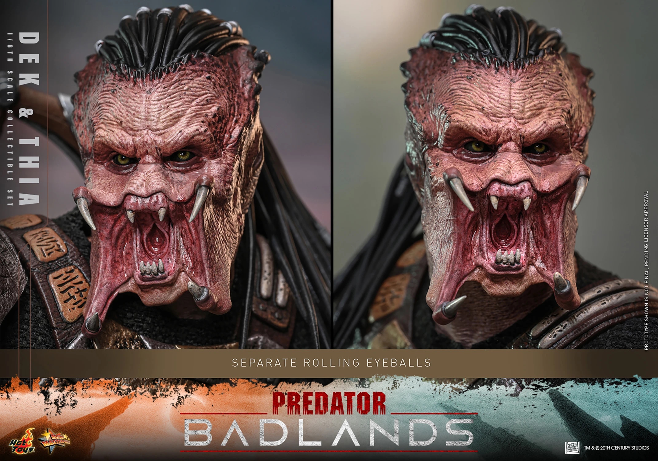 Dek et Thia Collectible Set par Hot Toys - figurines 1/6 Predator : Badlands de 31 cm - Reference MMS850