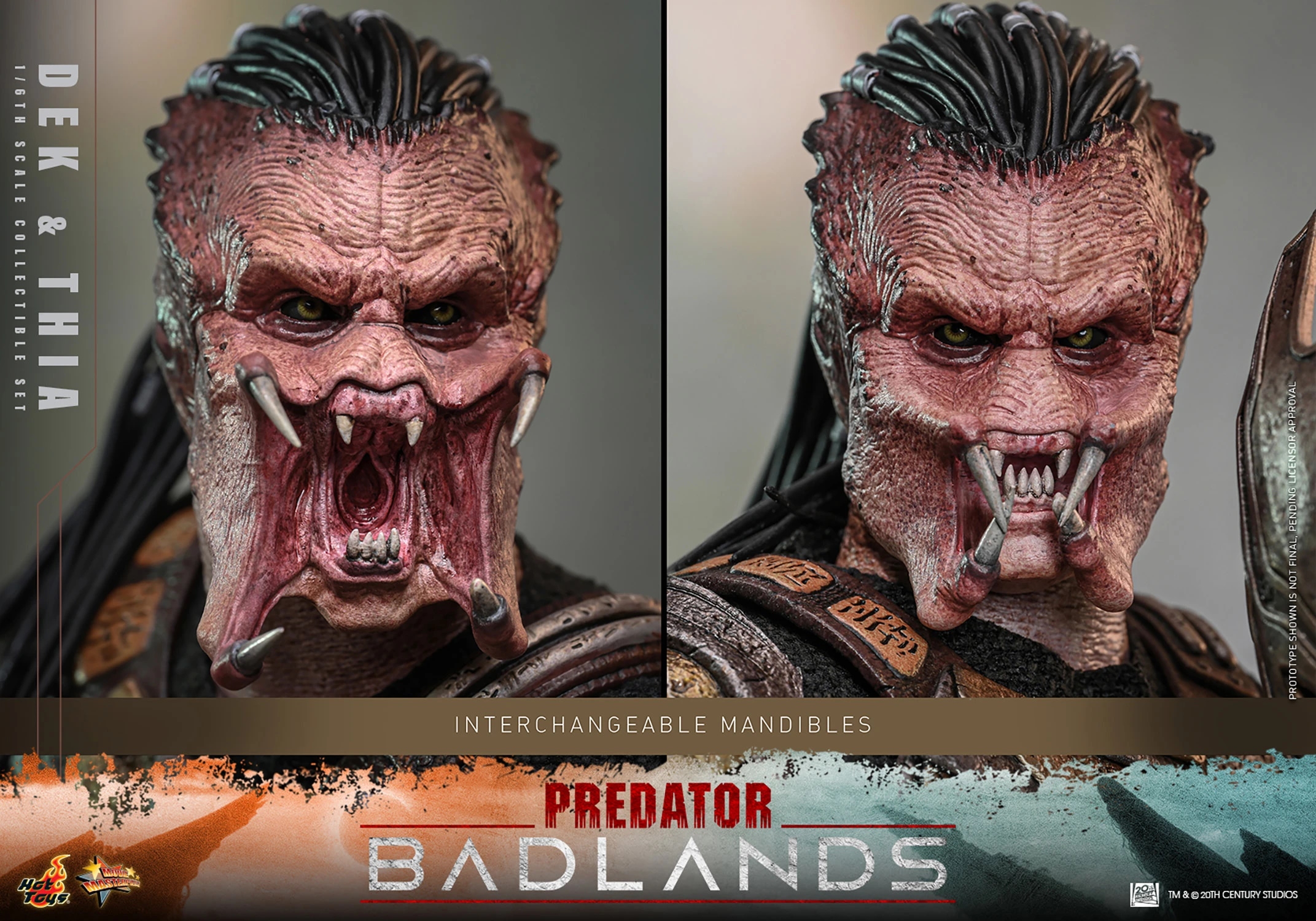 Dek et Thia Collectible Set par Hot Toys - figurines 1/6 Predator : Badlands de 31 cm - Reference MMS850
