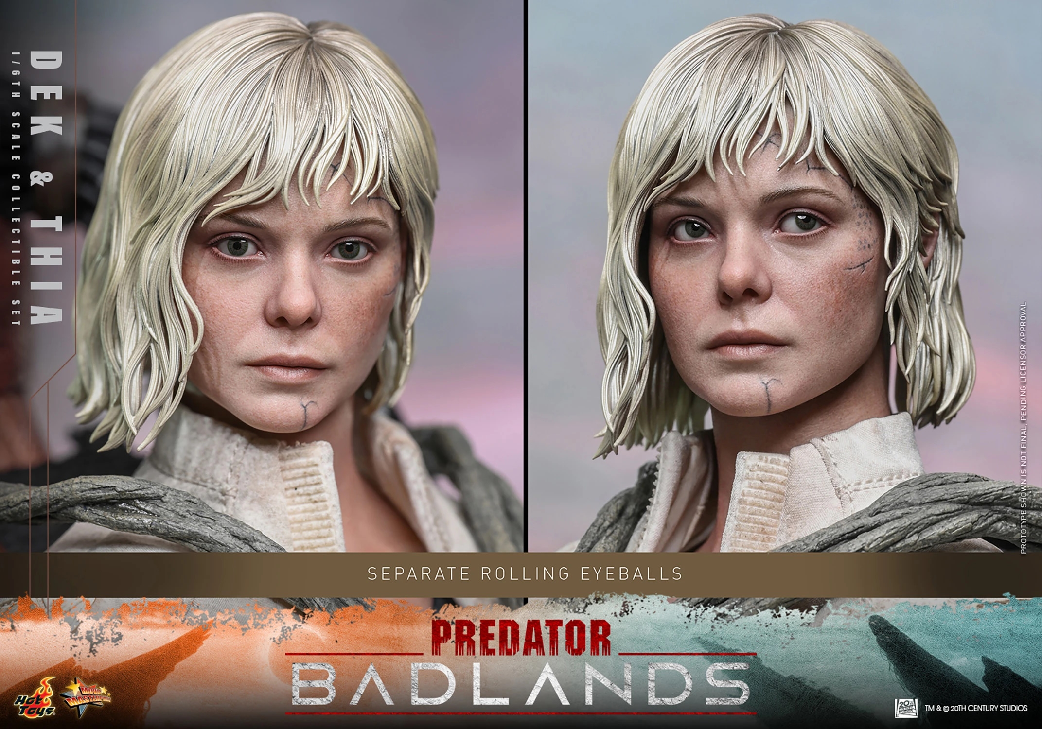 Dek and Thia by Hot Toys Collectible Set version - Predator : Badlands 1/6 scale action figures - Reference MMS850