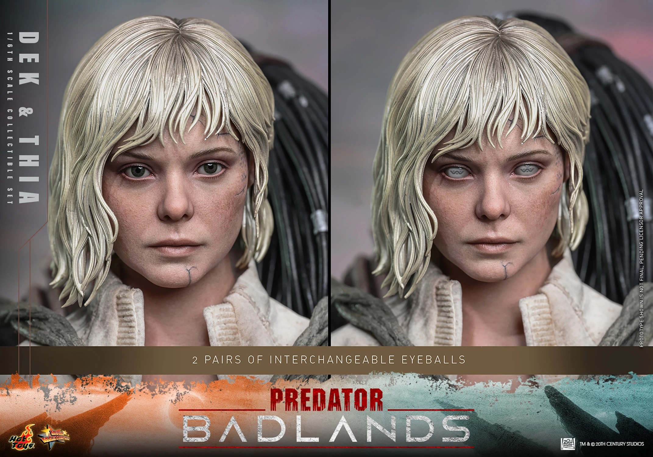 Dek et Thia Collectible Set par Hot Toys - figurines 1/6 Predator : Badlands de 31 cm - Reference MMS850
