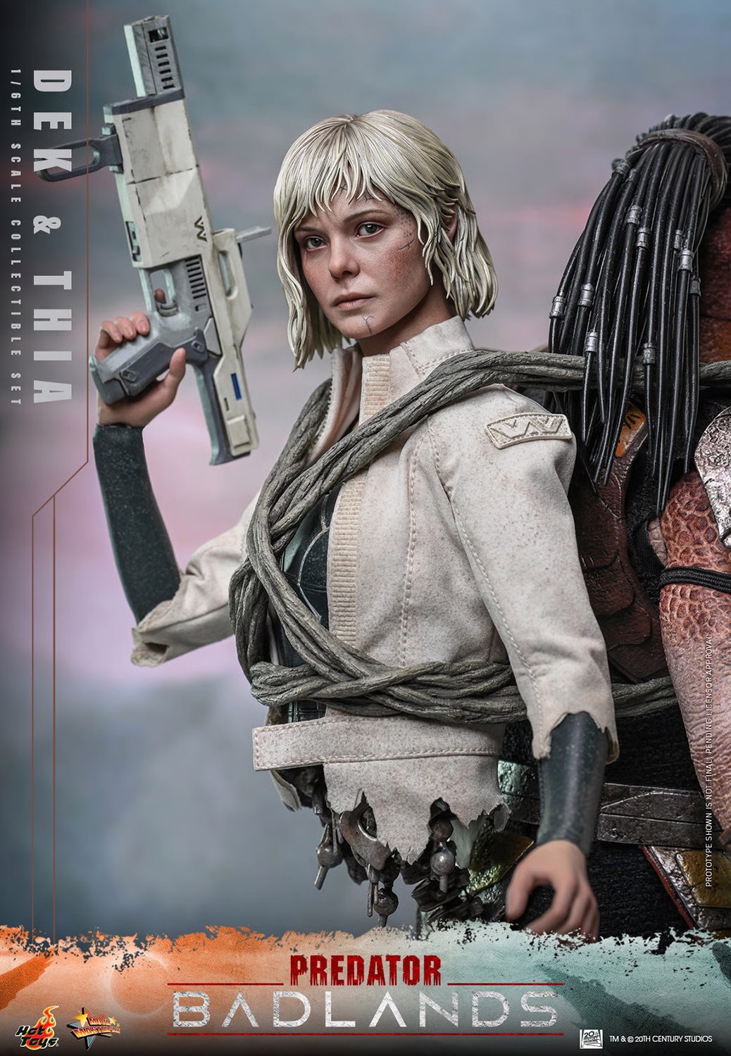 Dek and Thia by Hot Toys Collectible Set version - Predator : Badlands 1/6 scale action figures - Reference MMS850