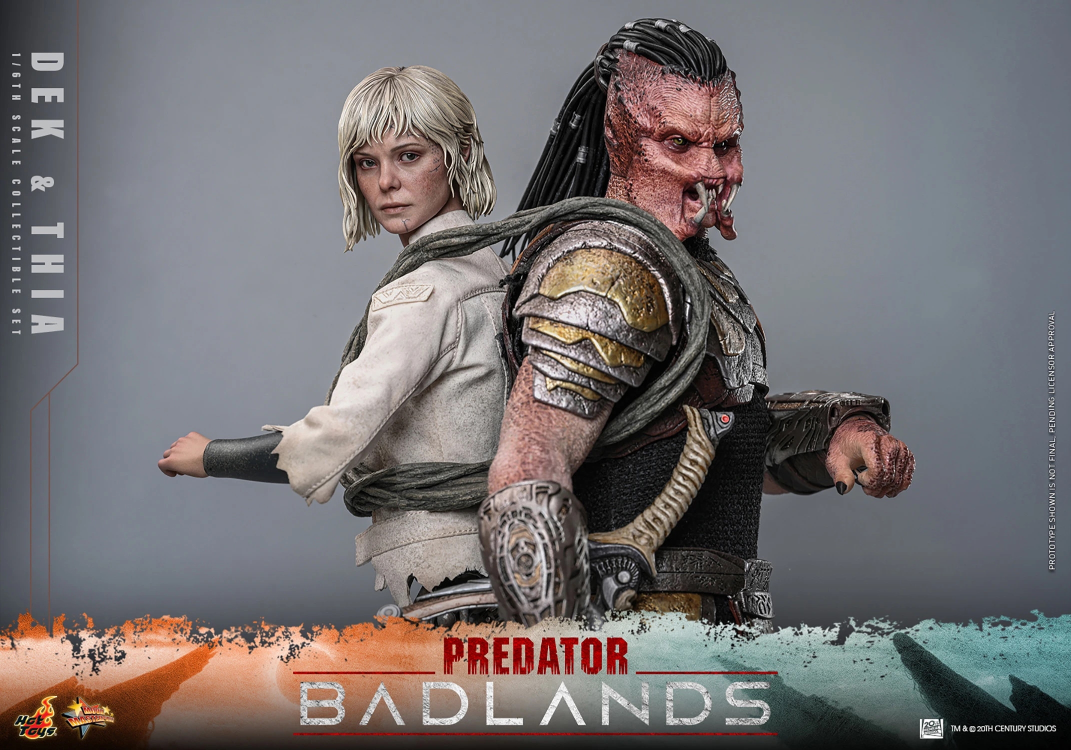 Dek and Thia by Hot Toys Collectible Set version - Predator : Badlands 1/6 scale action figures - Reference MMS850