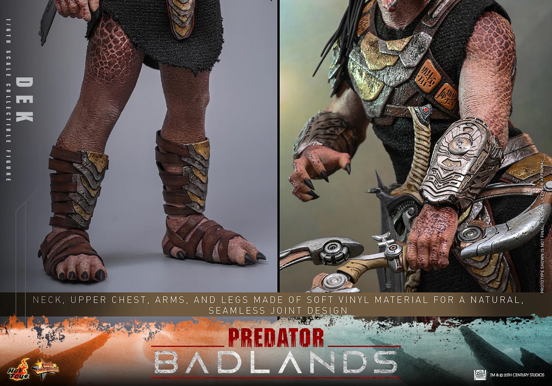 Dek Collector Edition par Hot Toys - figurine 1/6 Predator : Badlands de 31 cm - Reference MMS849