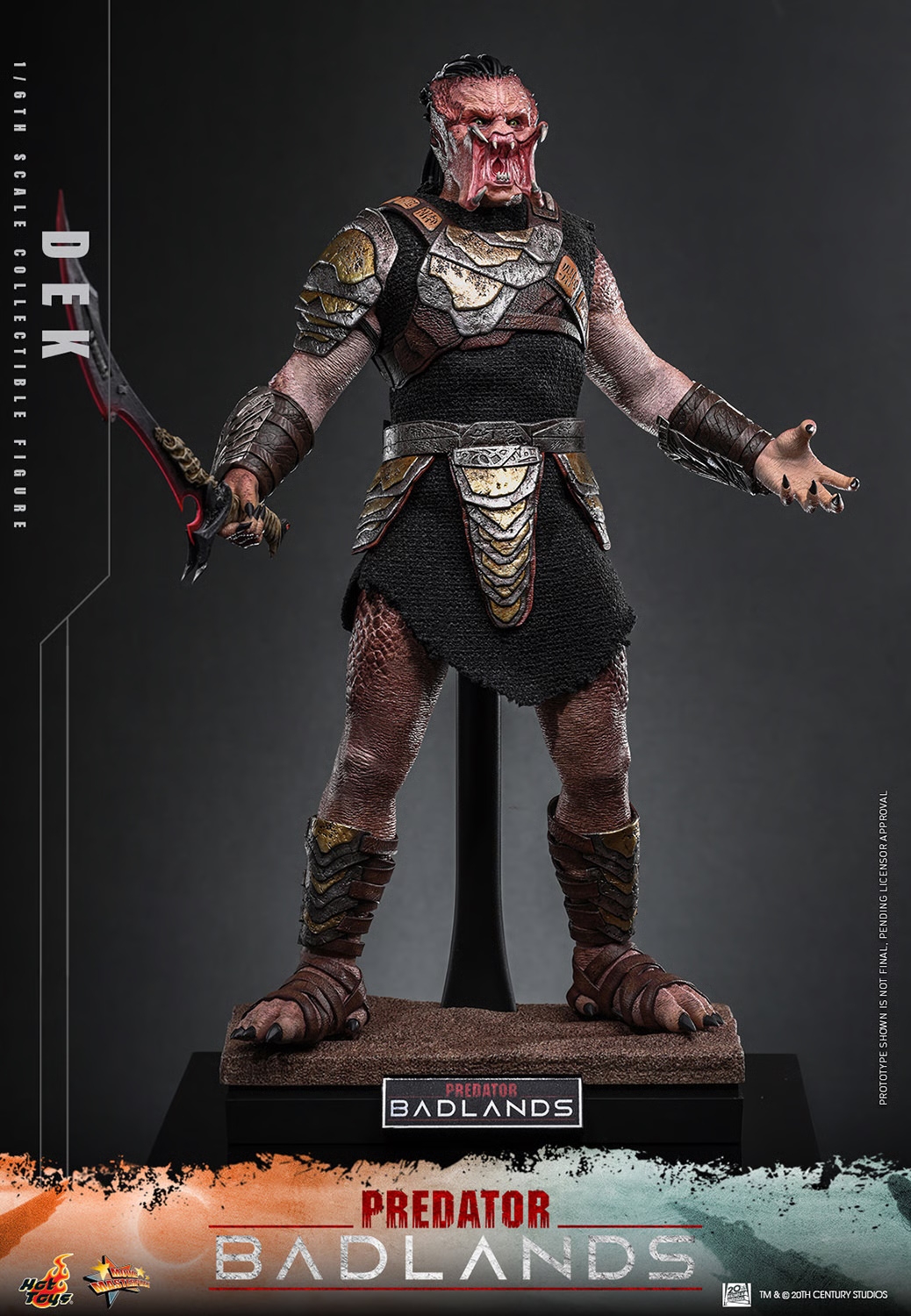 Dek Collector Edition par Hot Toys - figurine 1/6 Predator : Badlands de 31 cm - Reference MMS849