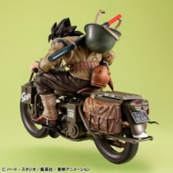 Son Goku (and motor bike) Desktop Real McCoy EX by Megahouse - Dragon Ball Z 14 cm figure