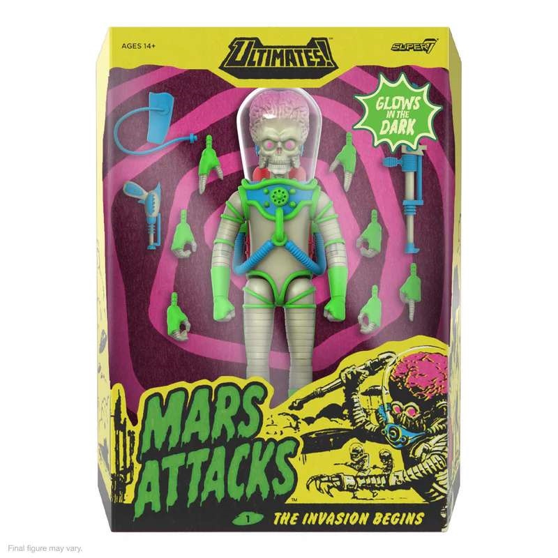 Martian (Martian Invasion Begins) Ultimates par Super7 - figurine Mars Attacks de 15 cm