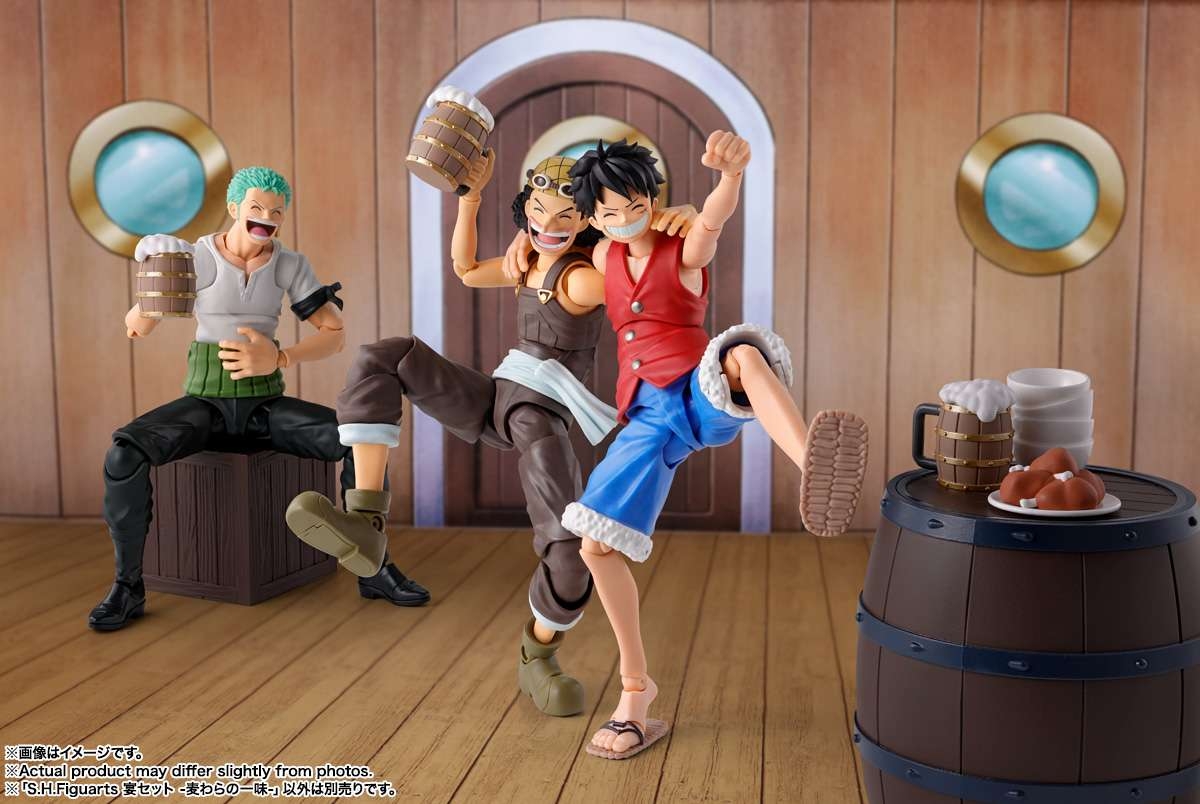 The Straw Hat Crew Party Set SH Figuarts by Bandai Tamashii Nations - One Piece 15 cm accessory