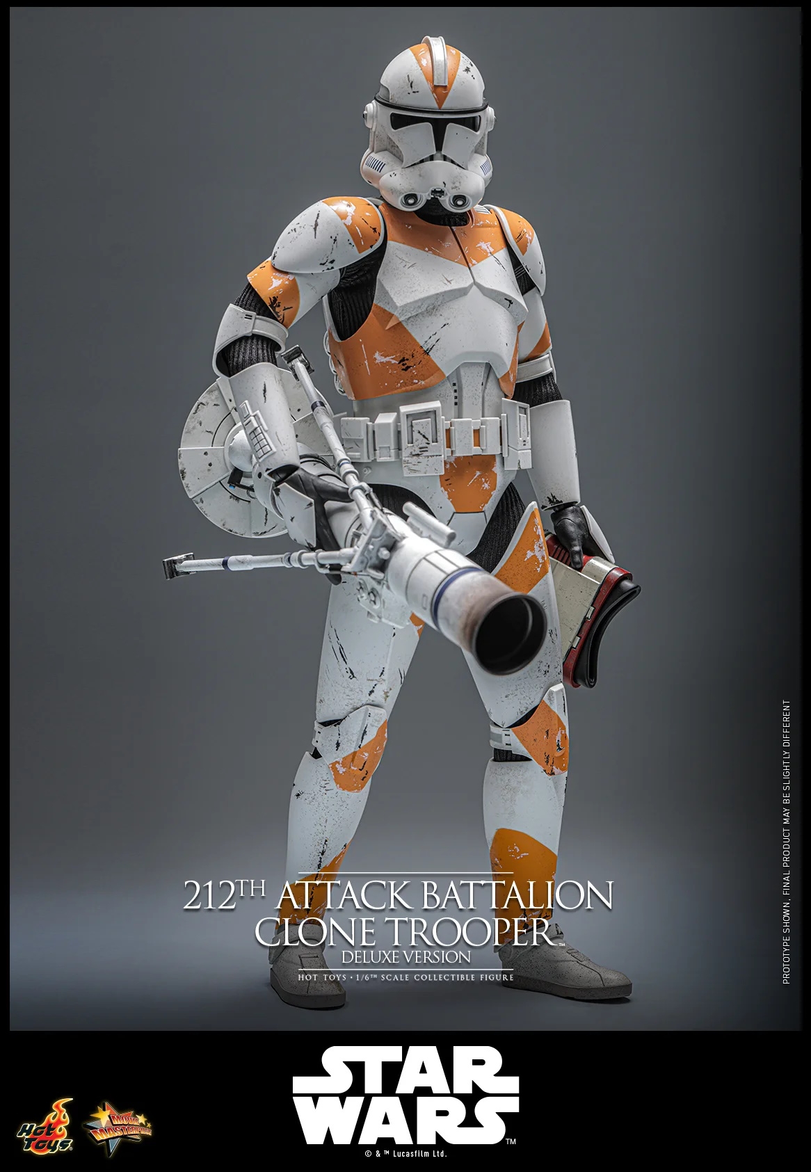 212th Attack Battalion Clone Trooper by Hot Toys - Deluxe - Star Wars 1/6 scale action figure - MMS852