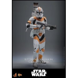 212th Attack Battalion Clone Trooper Deluxe par Hot Toys - figurine 1/6 Star Wars Episode III de 30 cm - MMS852