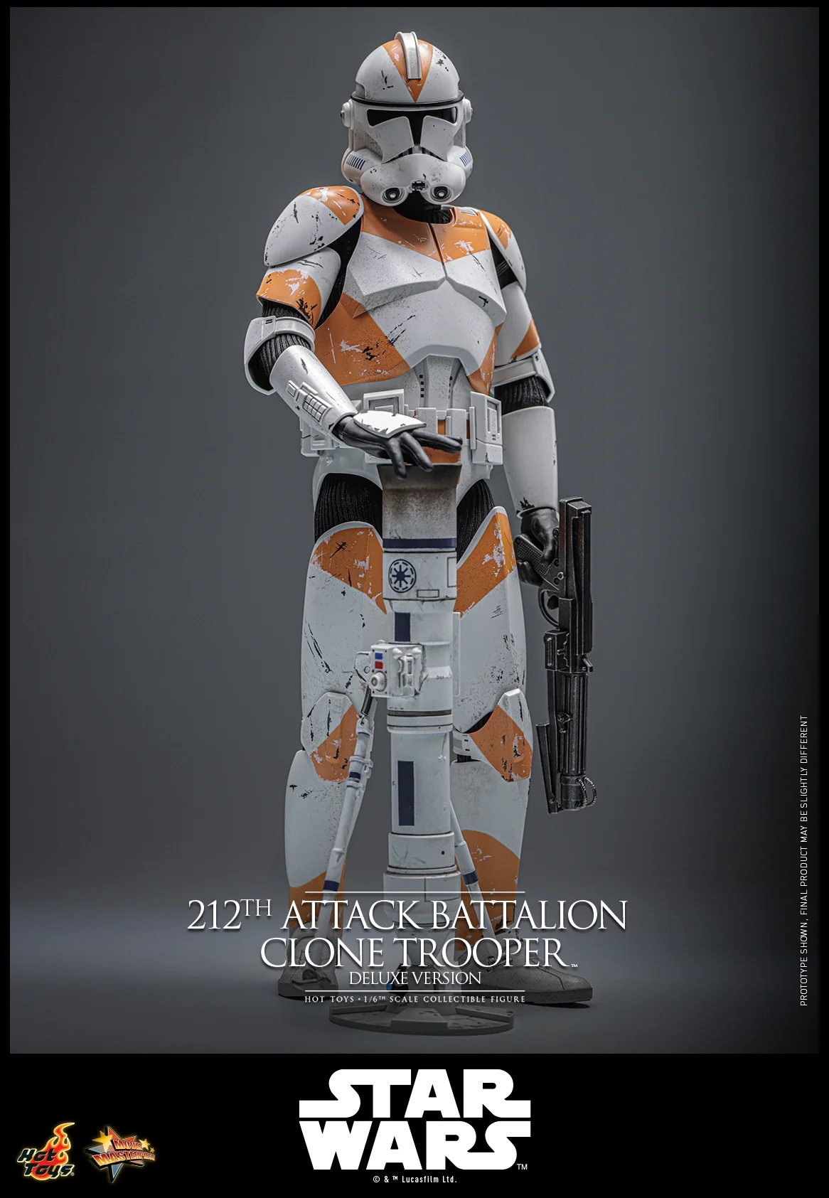 212th Attack Battalion Clone Trooper by Hot Toys - Deluxe - Star Wars 1/6 scale action figure - MMS852
