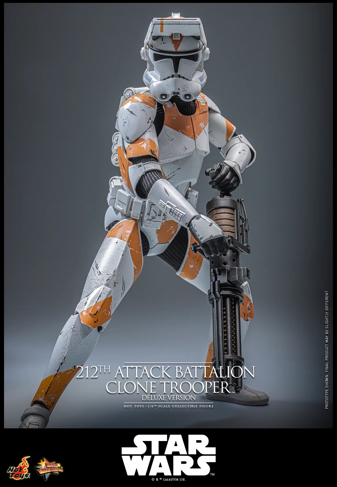 212th Attack Battalion Clone Trooper by Hot Toys - Deluxe - Star Wars 1/6 scale action figure - MMS852
