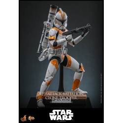 212th Attack Battalion Clone Trooper Deluxe par Hot Toys - figurine 1/6 Star Wars Episode III de 30 cm - MMS852