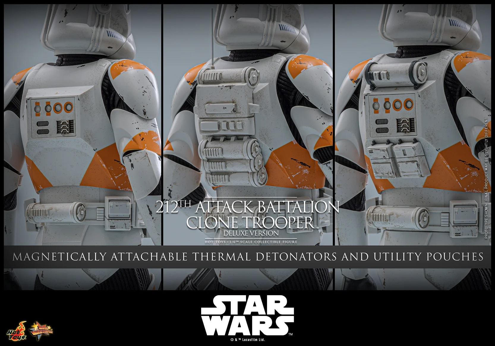 212th Attack Battalion Clone Trooper by Hot Toys - Deluxe - Star Wars 1/6 scale action figure - MMS852