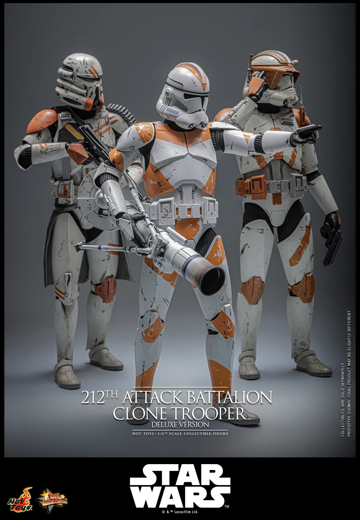 212th Attack Battalion Clone Trooper by Hot Toys - Deluxe - Star Wars 1/6 scale action figure - MMS852