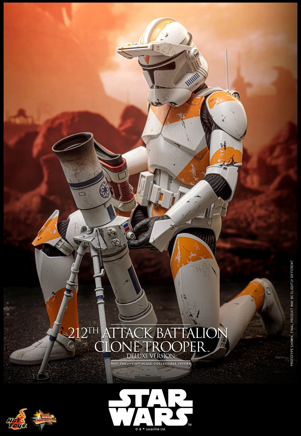 212th Attack Battalion Clone Trooper by Hot Toys - Deluxe - Star Wars 1/6 scale action figure - MMS852