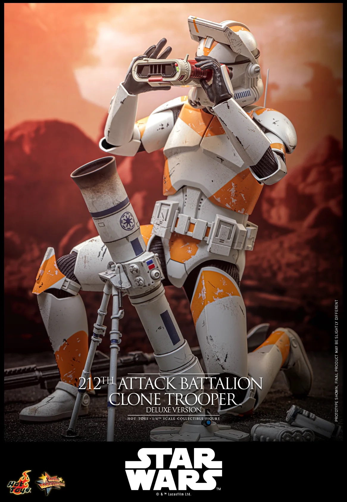 212th Attack Battalion Clone Trooper by Hot Toys - Deluxe - Star Wars 1/6 scale action figure - MMS852