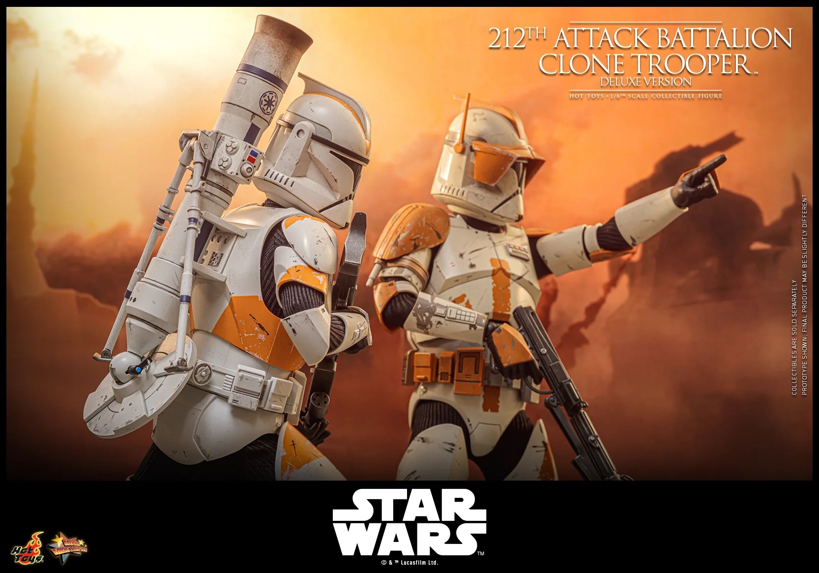 212th Attack Battalion Clone Trooper by Hot Toys - Deluxe - Star Wars 1/6 scale action figure - MMS852