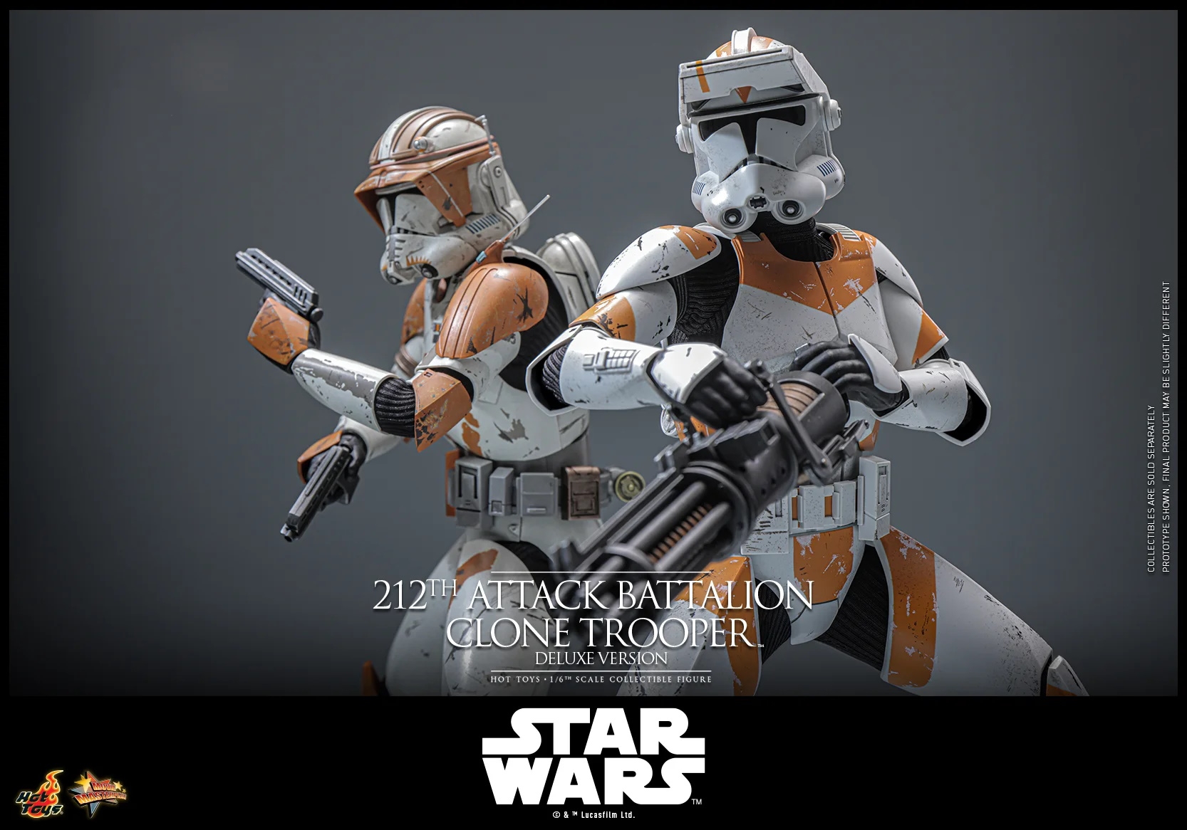 212th Attack Battalion Clone Trooper Deluxe par Hot Toys - figurine 1/6 Star Wars Episode III de 30 cm - MMS852