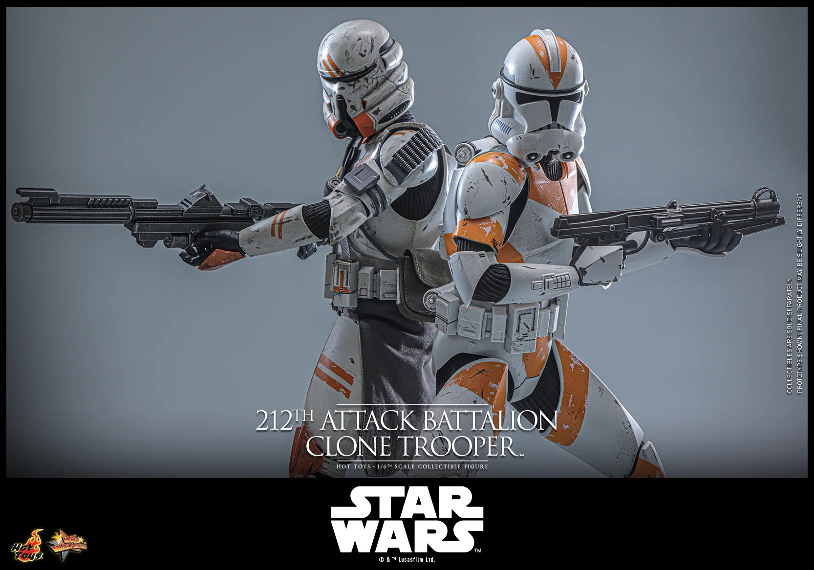212th Attack Battalion Clone Trooper Collector par Hot Toys - figurine 1/6 Star Wars Episode III  de 30 cm - MMS851