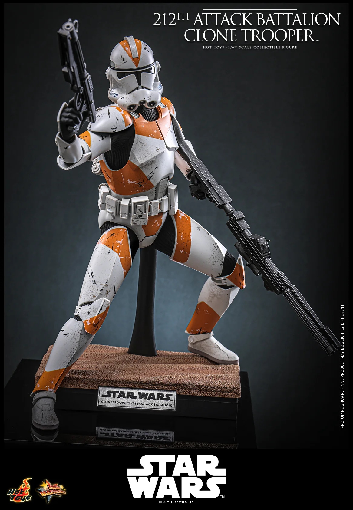 212th Attack Battalion Clone Trooper by Hot Toys - Collector - Star Wars 1/6 scale action figure - MMS851