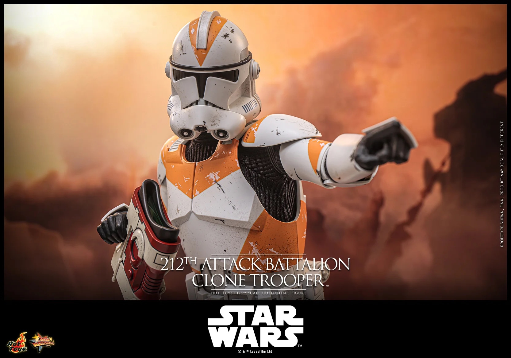 212th Attack Battalion Clone Trooper Collector par Hot Toys - figurine 1/6 Star Wars Episode III  de 30 cm - MMS851