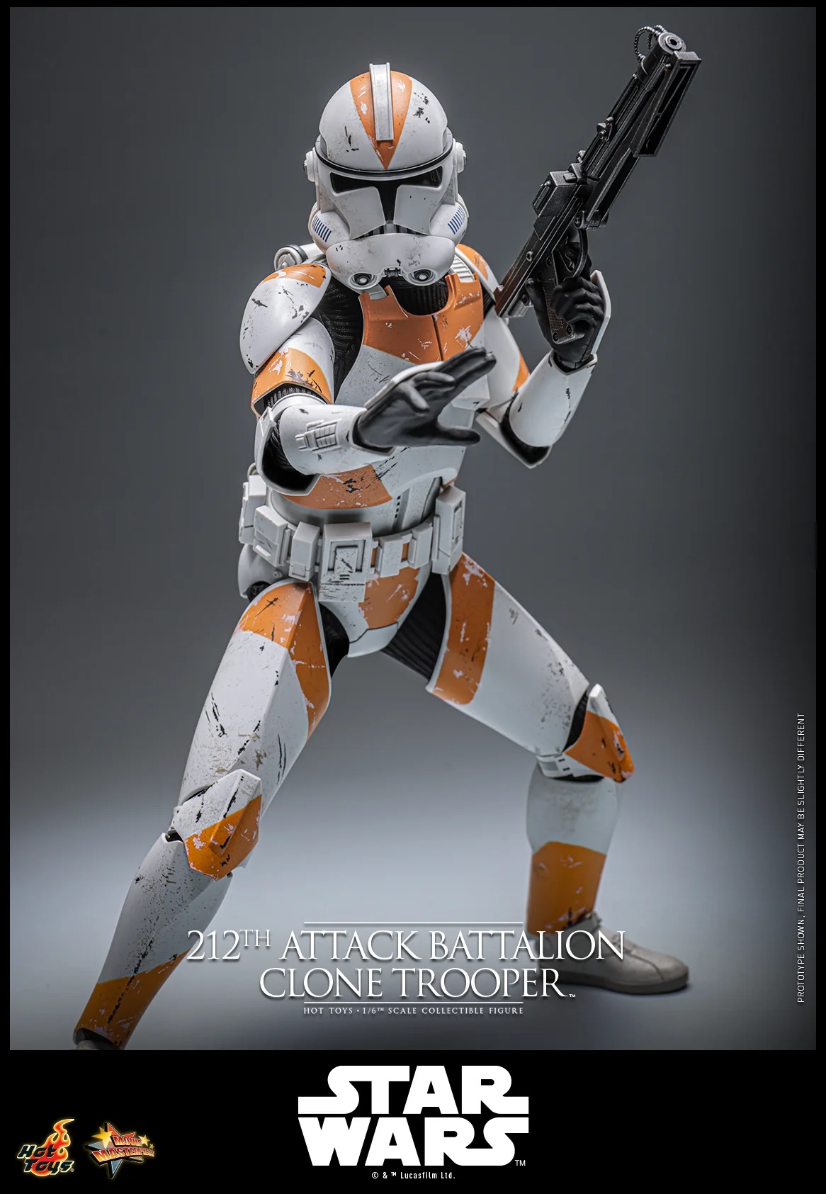 212th Attack Battalion Clone Trooper Collector par Hot Toys - figurine 1/6 Star Wars Episode III  de 30 cm - MMS851