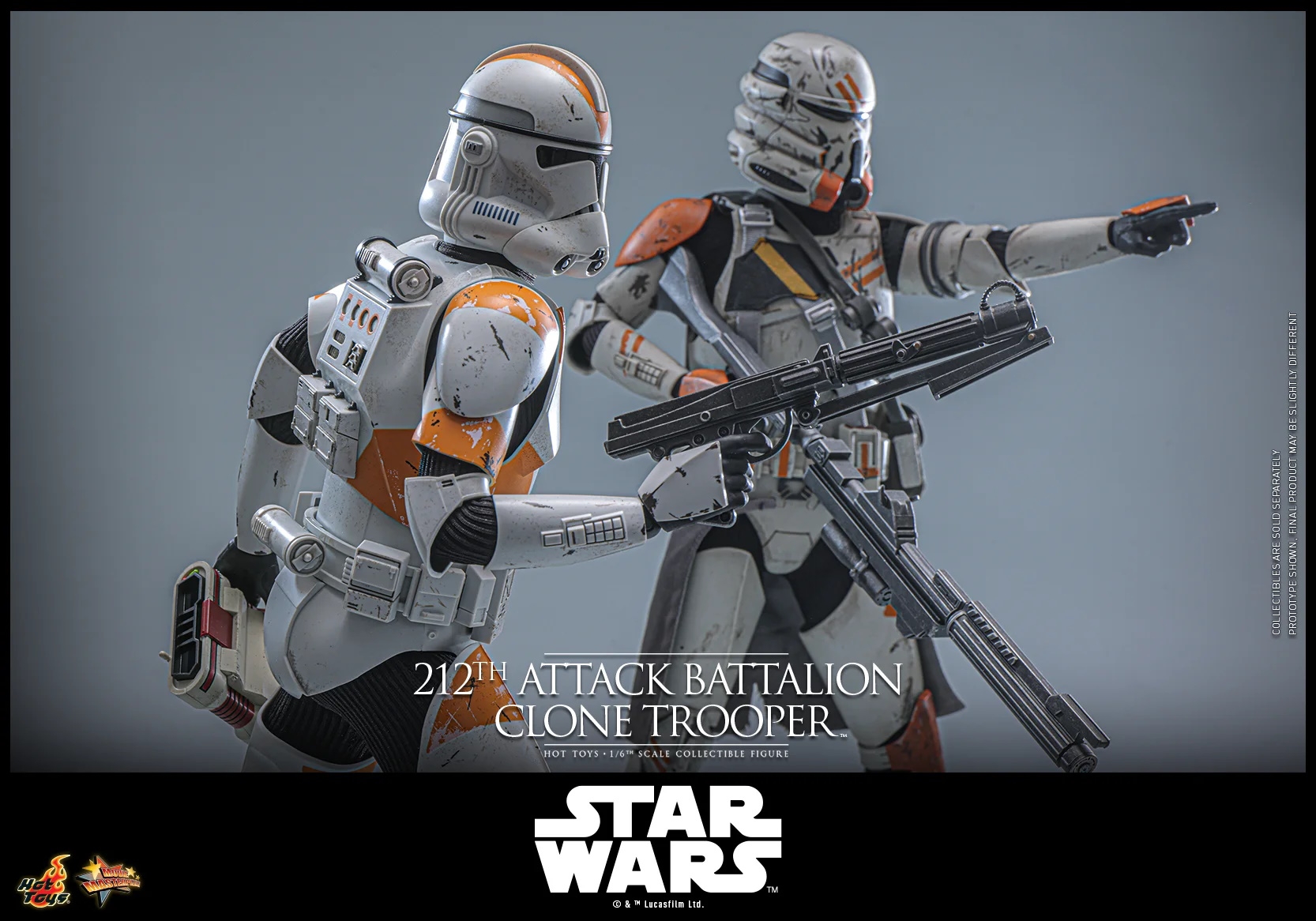 212th Attack Battalion Clone Trooper Collector par Hot Toys - figurine 1/6 Star Wars Episode III  de 30 cm - MMS851