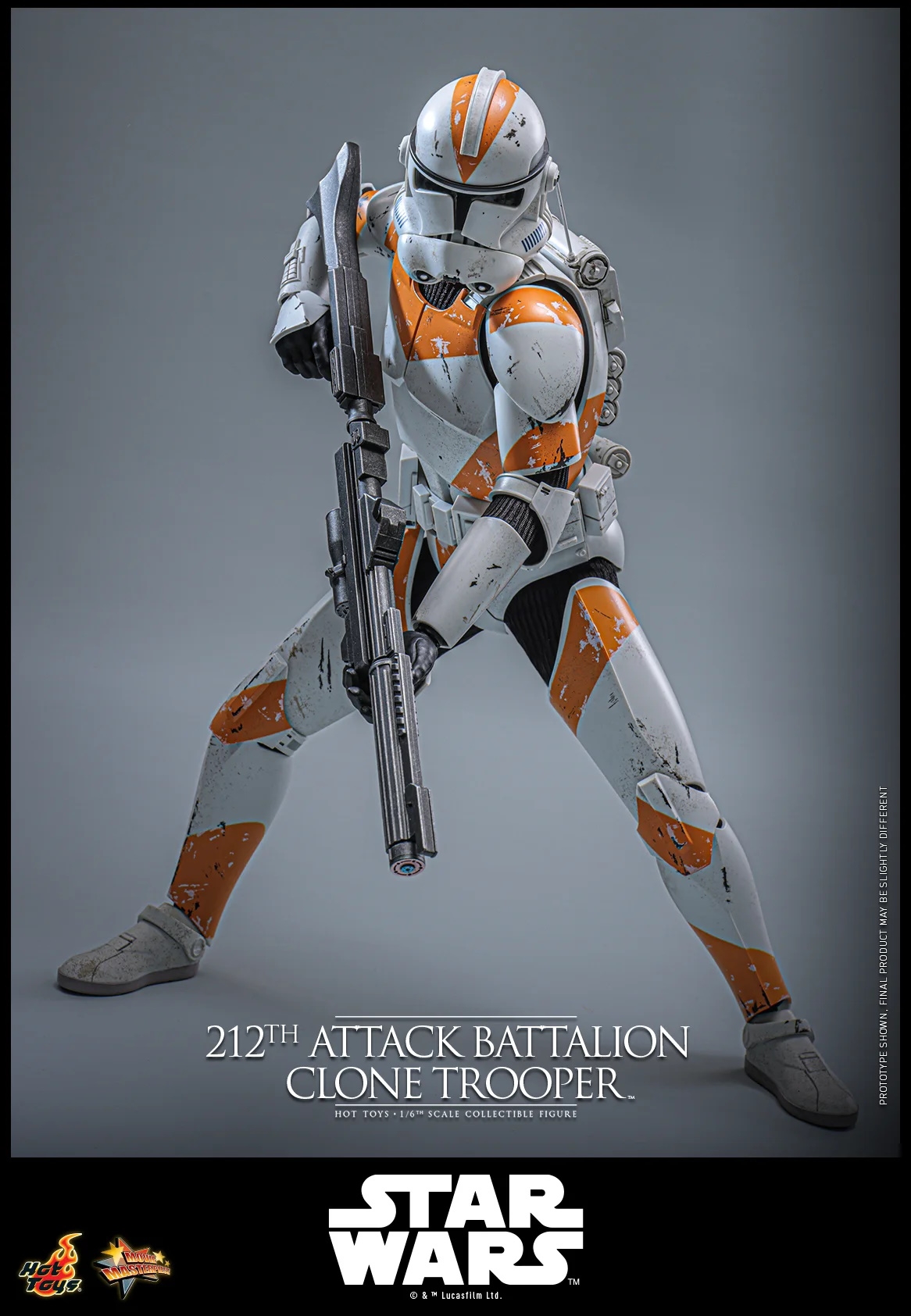 212th Attack Battalion Clone Trooper Collector par Hot Toys - figurine 1/6 Star Wars Episode III  de 30 cm - MMS851