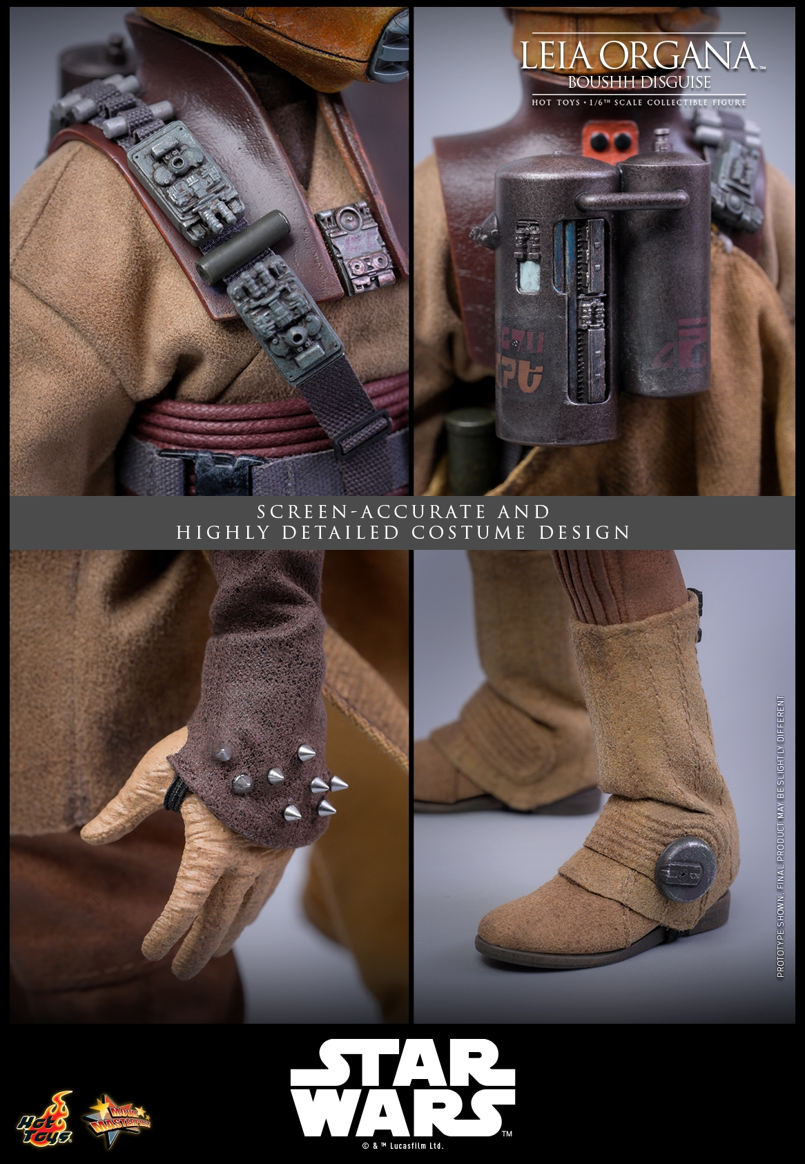 Leia Organa (Boushh Disguise) par Hot Toys - figurine 1/6 Star Wars Episode VI : Le Retour Du Jedi de 27 cm - MMS854