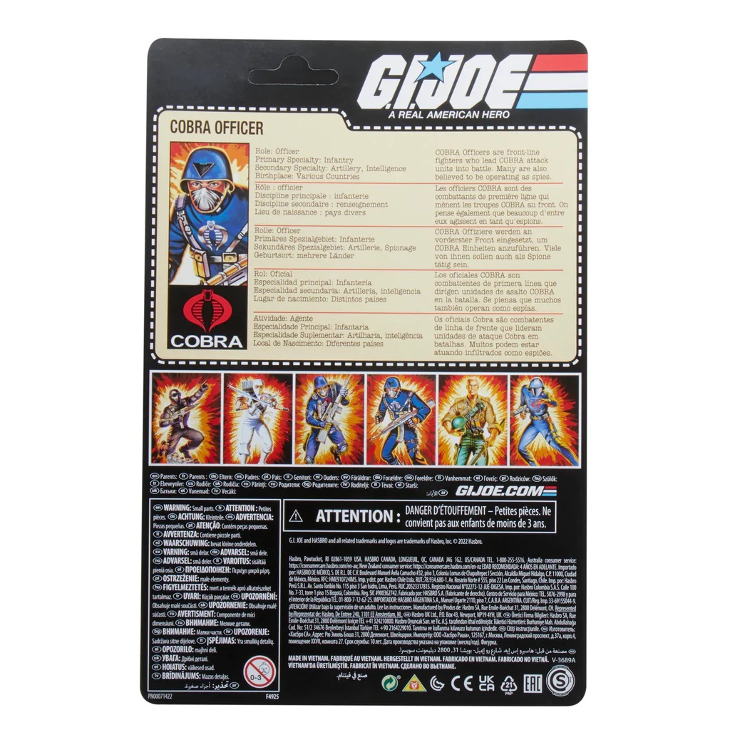 Officer and Cobra soldier Hasbro Vintage Collection figures set (GI Joe)