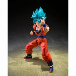 Super Saiyan Son Goku (Blue Power Transcending Limits) SH Figuarts van Bandai - Dragon Ball Super 15 cm actiefiguur