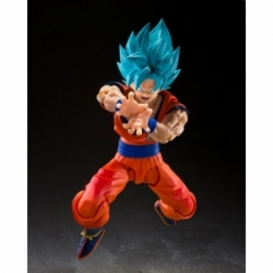 Super Saiyan Son Goku (Blue Power Transcending Limits) SH Figuarts van Bandai - Dragon Ball Super 15 cm actiefiguur