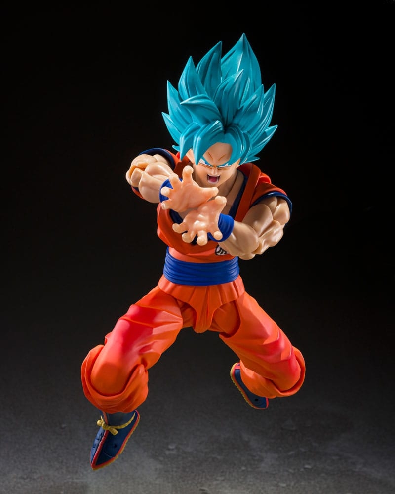 Super Saiyan Son Goku (Blue Power Transcending Limits) SH Figuarts par Bandai - figurine Dragon Ball Super de 15 cm