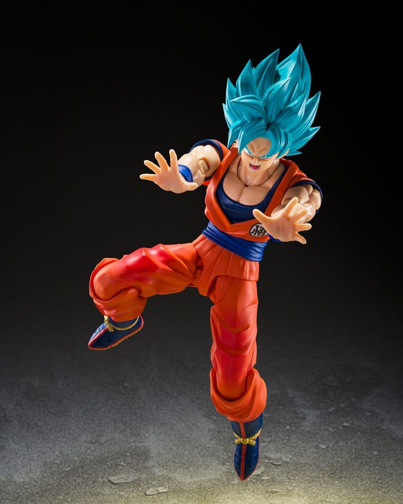 Super Saiyan Son Goku (Blue Power Transcending Limits) SH Figuarts par Bandai - figurine Dragon Ball Super de 15 cm