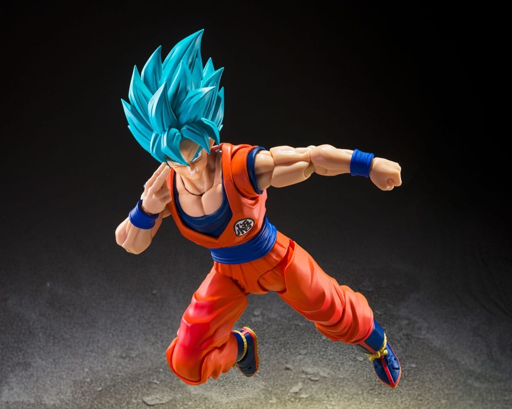 Super Saiyan Son Goku (Blue Power Transcending Limits) SH Figuarts par Bandai - figurine Dragon Ball Super de 15 cm