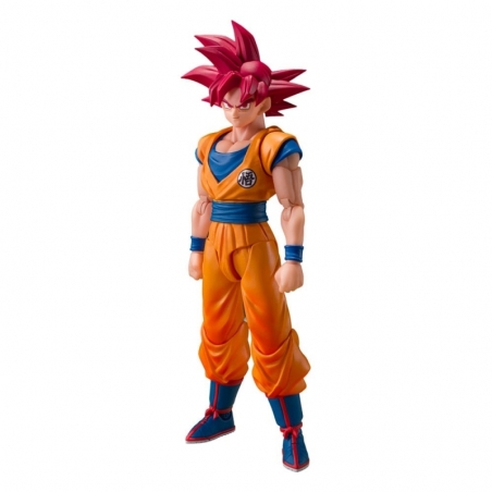 Super Saiyan God Son Goku (God Aura) SH Figuarts par Bandai Tamashii Nations - figurine Dragon Ball Super de 15 cm