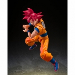 Super Saiyan God Son Goku (God Aura) SH Figuarts van Bandai Tamashii Nations - Dragon Ball Super 15 cm actiefiguur