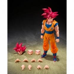 Super Saiyan God Son Goku (God Aura) SH Figuarts van Bandai Tamashii Nations - Dragon Ball Super 15 cm actiefiguur