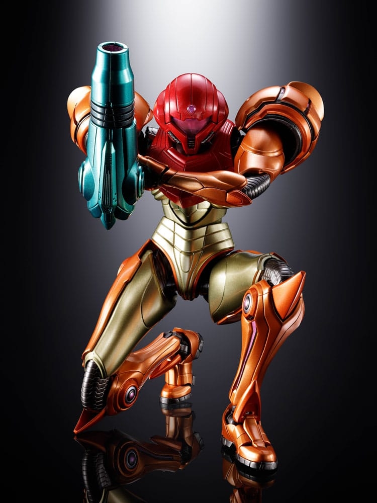 Samus Aran Chogokin par Bandai Tamashii Nations - figurine Metroid Prime 4 : Beyond de 21 cm
