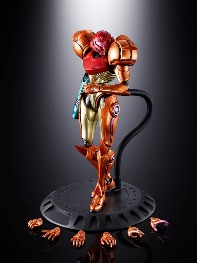 Samus Aran Chogokin par Bandai Tamashii Nations - figurine Metroid Prime 4 : Beyond de 21 cm