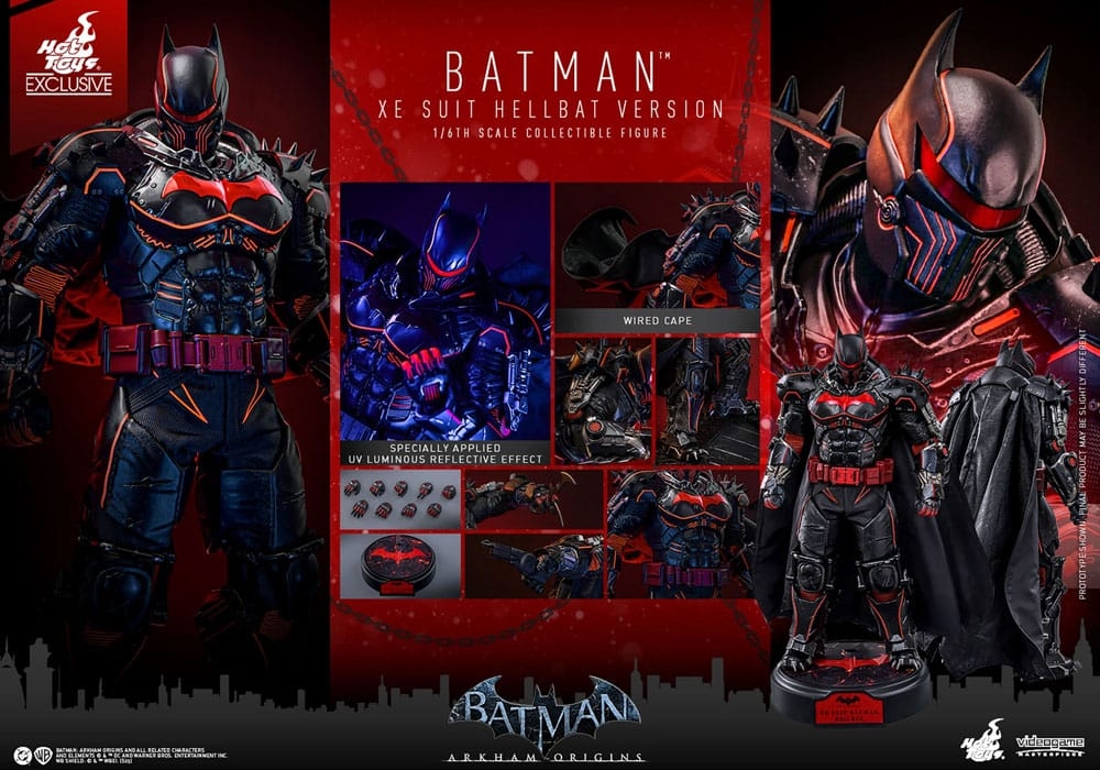 Batman (XE Suit Hellbat) by Hot Toys - Batman: Arkham Origins 1/6 scale action figure - VGM73