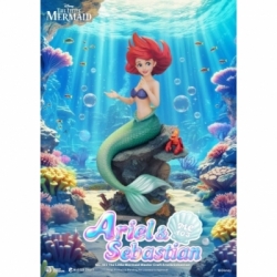 Ariel and Sebastian Master Craft van Beast Kingdom - The Little Mermaid 42 cm standbeeld - MC-103