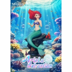 Ariel and Sebastian Master Craft van Beast Kingdom - The Little Mermaid 42 cm standbeeld - MC-103
