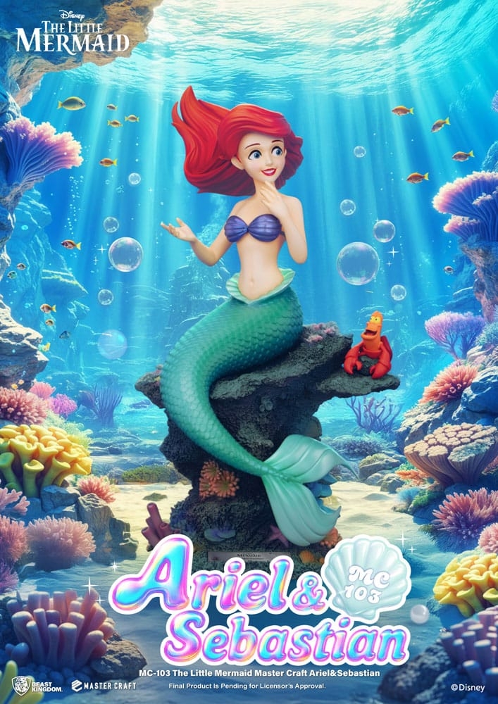 Ariel et Sébastien Master Craft par Beast Kingdom - statue La Petite Sirène de 42 cm - MC-103
