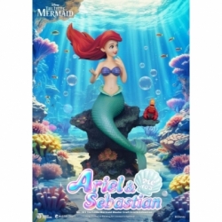 Ariel and Sebastian Master Craft van Beast Kingdom - The Little Mermaid 42 cm standbeeld - MC-103