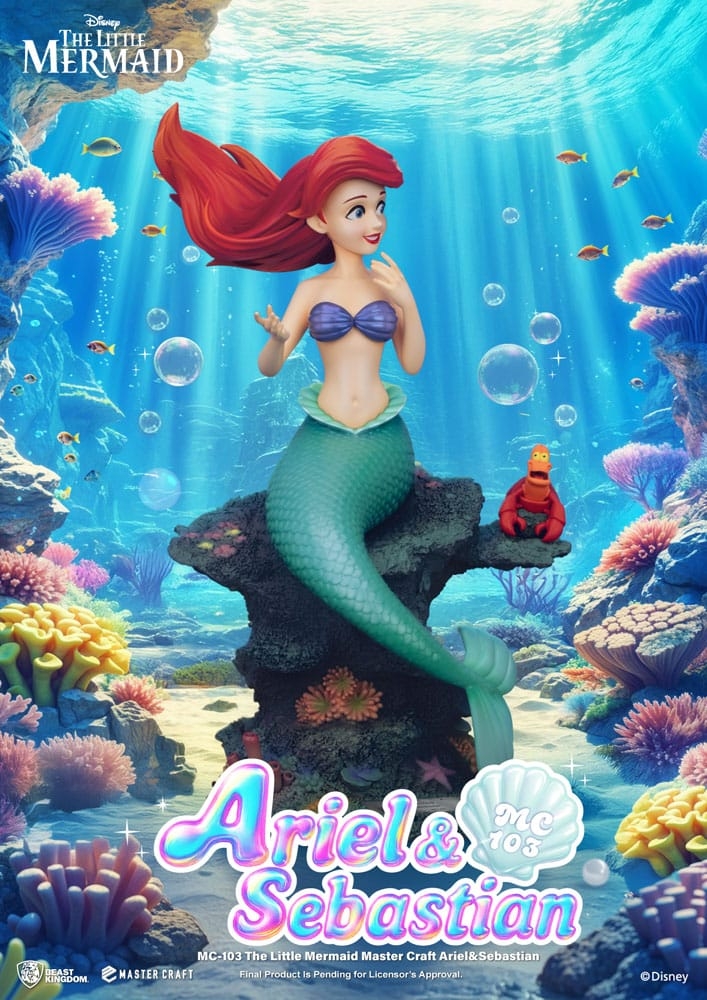 Ariel et Sébastien Master Craft par Beast Kingdom - statue La Petite Sirène de 42 cm - MC-103