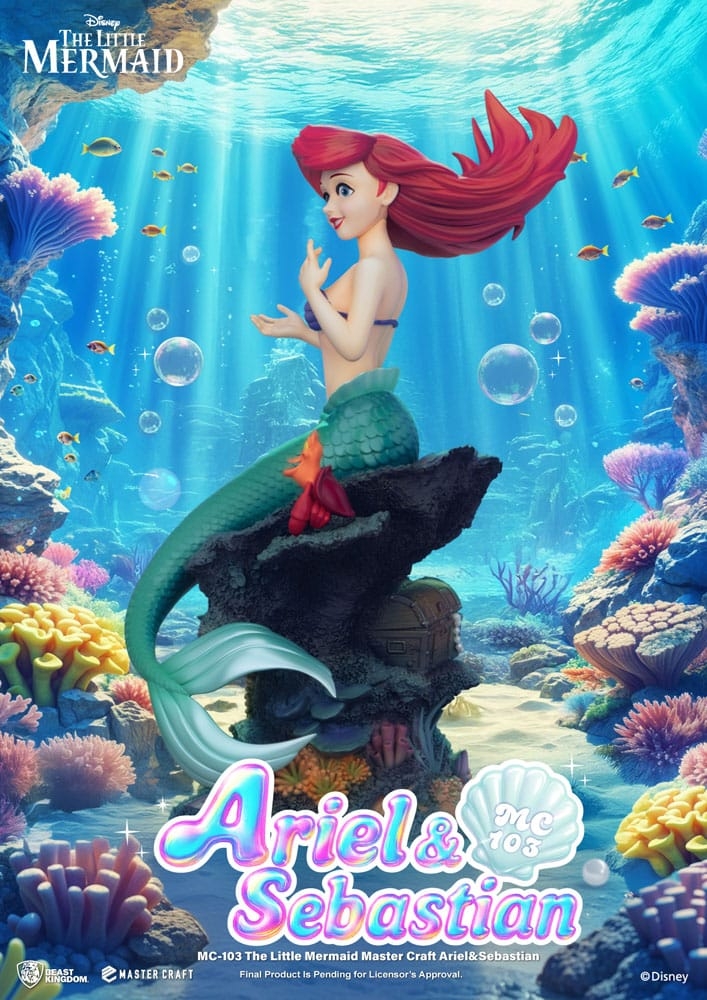 Ariel et Sébastien Master Craft par Beast Kingdom - statue La Petite Sirène de 42 cm - MC-103