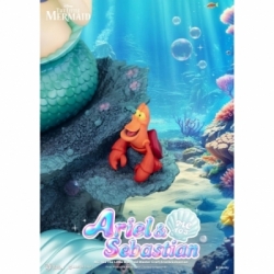Ariel and Sebastian Master Craft van Beast Kingdom - The Little Mermaid 42 cm standbeeld - MC-103