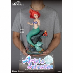 Ariel and Sebastian Master Craft van Beast Kingdom - The Little Mermaid 42 cm standbeeld - MC-103